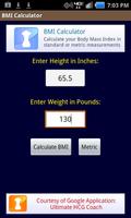 BMI Calculator โปสเตอร์