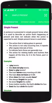 Screenshot 4 for English Tenses Book