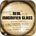 Real Magnifier Glass with Flashlight