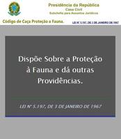 Poster Código de Caça  e Proteção F.