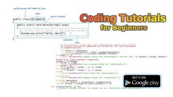Coding Tutorials for Beginners الملصق