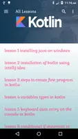 Kotlin Tutorial Lessons offline Poster