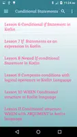 Kotlin Tutorial Lessons offline captura de pantalla 2