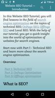 Website SEO Tutorial Lessons screenshot 1