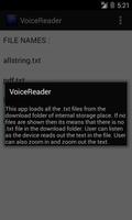 Voice Reader captura de pantalla 1