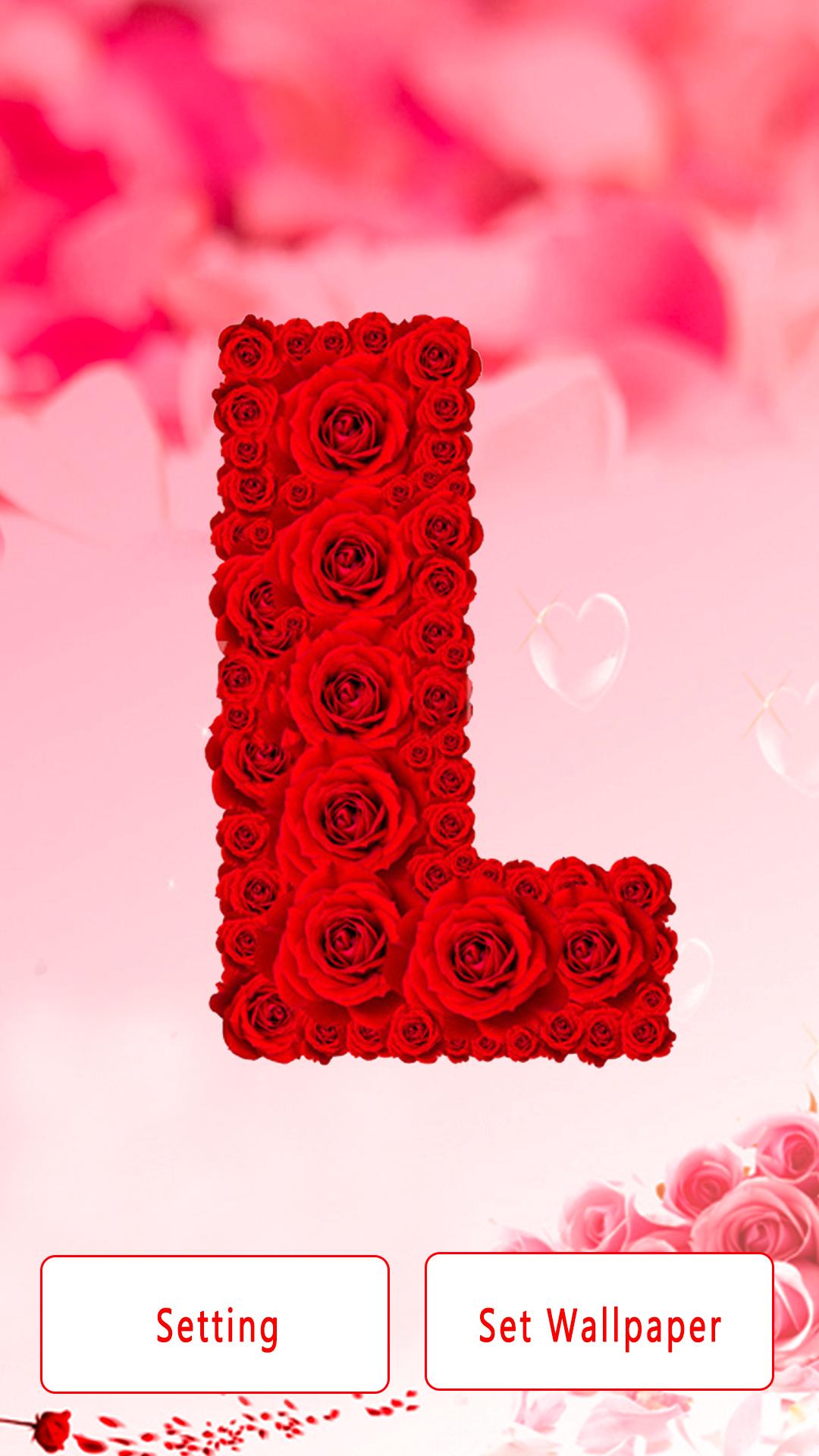 Descarga de APK de Rose Alphabet Letter HD Wallpapers para Android