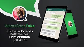 WhatsChat - Fake Conversations Prank Affiche