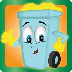 Falling Trash -recycle garbage