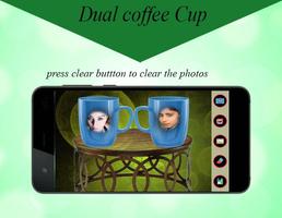 Coffee Cup Dual Photo Frame : Coffee Selfie Editor capture d'écran 3