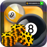 آیکون‌ Unlimites Coins For 8 Ball Pool Tips