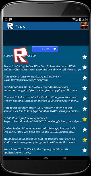 Guide For Roblox For Android Apk Download - how to get 80 robux on mobile