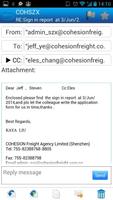 COHESION Email screenshot 2
