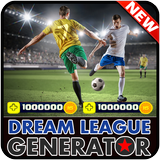 Cheats Dream League Soccer for free Coins prank ! أيقونة