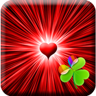 GO Launcher Black & Red Heart icône