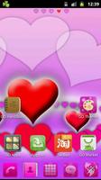 GO Launcher EX Lovely Hearts capture d'écran 1