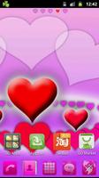 GO Launcher EX Lovely Hearts capture d'écran 3