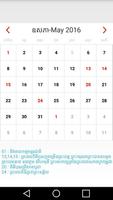 Khmer Calendar ប្រតិទិនខ្មែរ capture d'écran 1