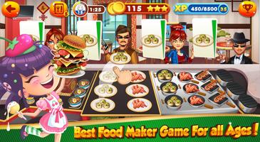 Cooking Games for Girls - Burger Chef & Food Fever capture d'écran 3