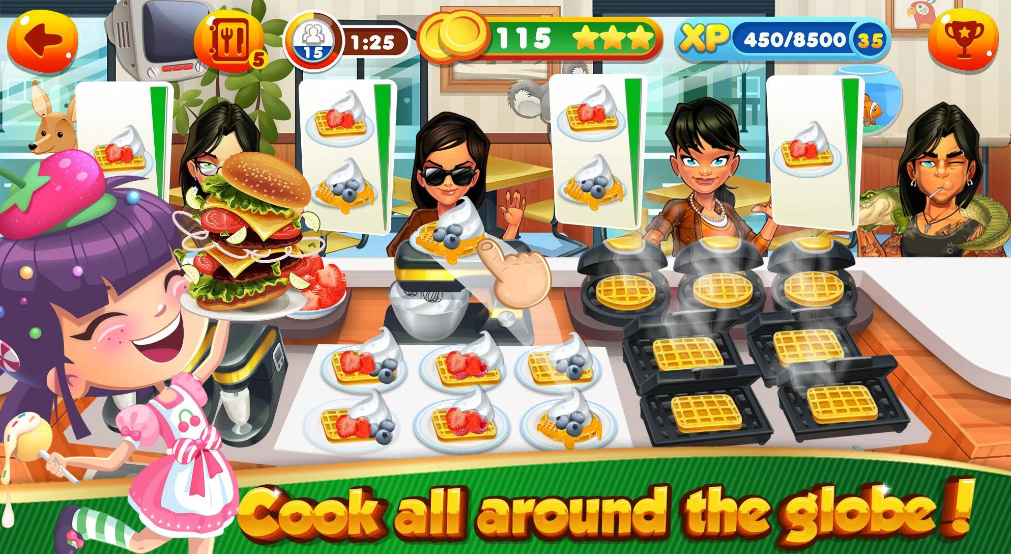 Download do APK de Jogos de culinária para meninas Restaurante