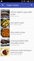 Vegan recipes poster