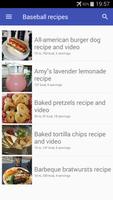 Baseball recipes poster