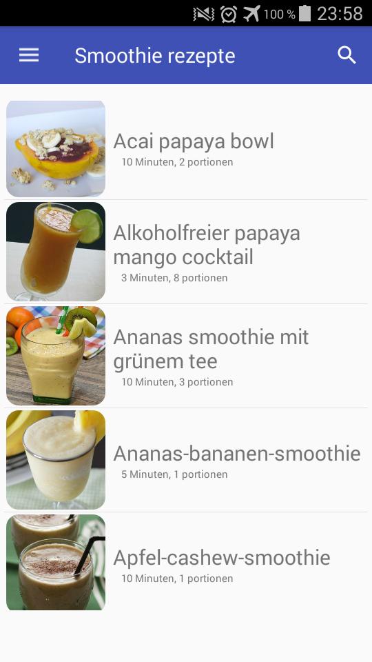 Chia Smoothies mit Papaya zum Abnehmen
