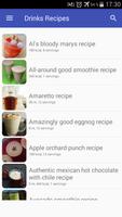 Drinks and cocktails recipes with photo offline poster