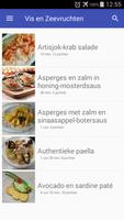 Vis en zeevruchten recepten app nederlands gratis plakat