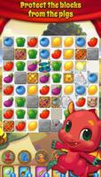 Pig & Dragon Saga  - Cute Free Match 3 Puzzle Game ảnh chụp màn hình 2
