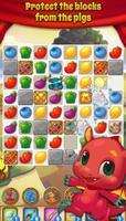 Pig & Dragon Saga  - Cute Free Match 3 Puzzle Game تصوير الشاشة 2