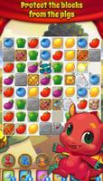 Pig & Dragon Saga  - Cute Free Match 3 Puzzle Game capture d'écran 2