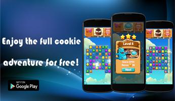 Cookie Game Legend Match 3 Cartaz