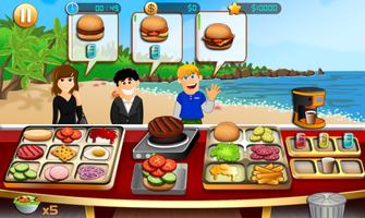 Cooking - Beach Yummy Burger Restaurant poster