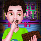 Schokoladenfabrik Kochen Spiel für Kinder Zeichen