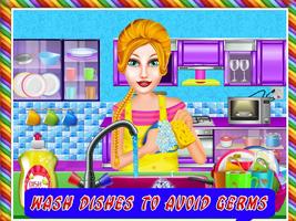 lavage de vaisselle nettoyage jeux de filles capture d'écran 1