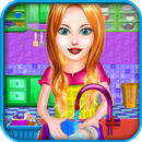 Dish Wash Kitchen Cleaning - Game for Girls APK
