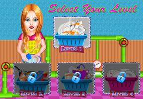 Dish Wash Kitchen Cleaning - Game for Girls capture d'écran 1