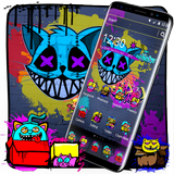 Cool Graffiti Cat Theme icono