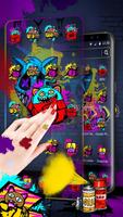 Cool Graffiti Cat Theme اسکرین شاٹ 1