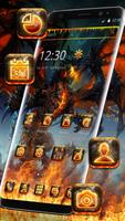 Tema Cool Fire Dragon captura de pantalla 2