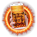 Cool Flaming Fire Tiger Theme APK