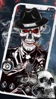 Thème Cool Smoke Skull Affiche