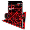 Cool Red Black Threads Theme