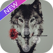 romantic wolf kika lock screen icon