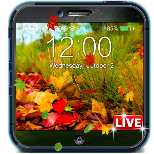 Falling Leaves Lock Screen