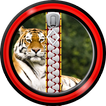 Zipper Lock Screen – Tigers