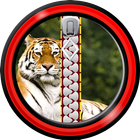 Icona Schermo di chiusura a cerniera - tigri
