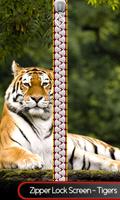 Zipper Lock Screen – Tigers poster