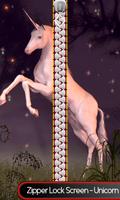 پوستر Zipper Lock Screen – Unicorn