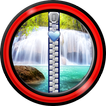 Zipper Lock Screen – Waterfall